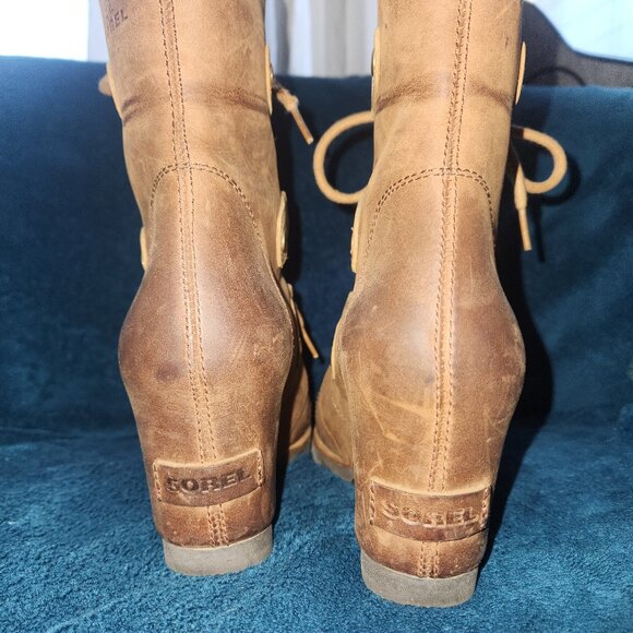 ✨ SOREL “Joan of Arctic Wedge” Waterproof Leather Boots – Women’s Size 7 (NWOT) - Picture 7 of 16